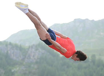 trampoline en pleine air